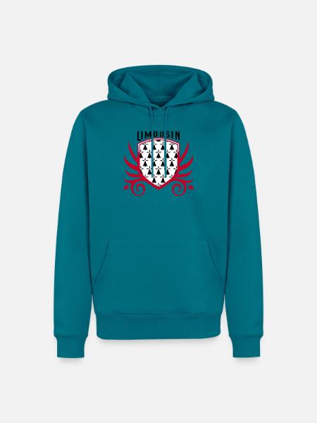 Limousin - Männer Premium Bio Hoodie - Petrol