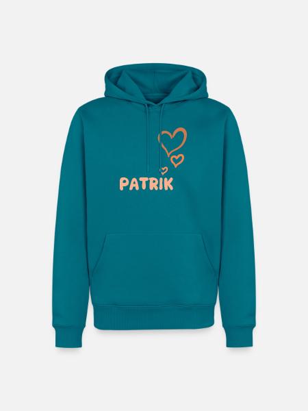 Name Patrik - Männer Premium Bio Hoodie - Petrol