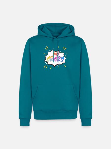 Das Crazy Farbknall - Männer Premium Bio Hoodie - Petrol