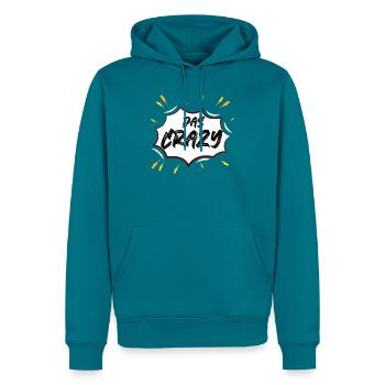 Das Crazy Comicburst - Männer Premium Bio Hoodie - Petrol - Vorne