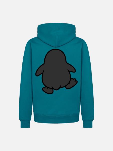 Pinguin Watschelgang - Männer Premium Bio Hoodie - Petrol