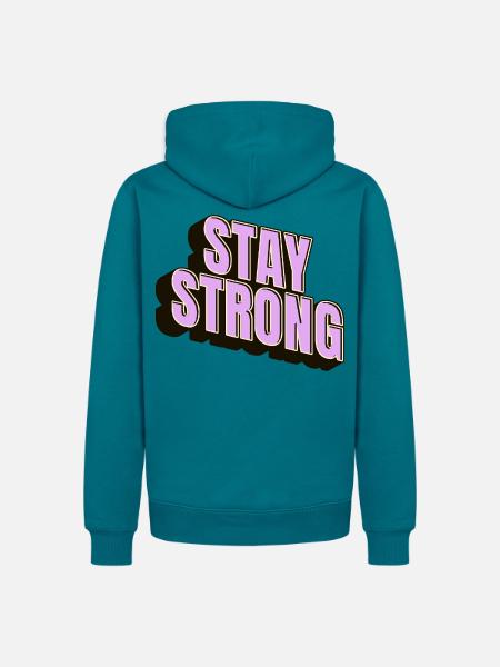 Stay Strong - Männer Premium Bio Hoodie - Petrol