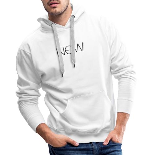 NewNow Logo - schwarz - Männer Premium Hoodie