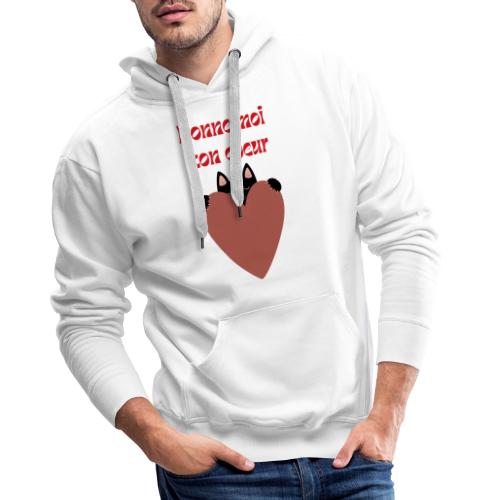 Donne moi ton coeur 2 - Sweat-shirt à capuche Premium Homme