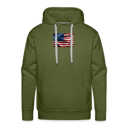 amerikaanse vlag - Mannen Premium hoodie