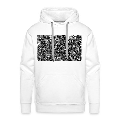 weird drawings - Mannen Premium hoodie