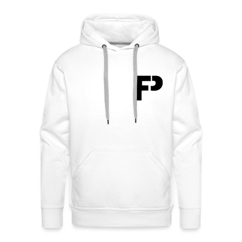 logo bij borst - Mannen Premium hoodie