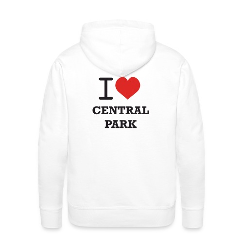 Huppari JCI ja I Love Central Park -logoilla - Miesten premium-huppari
