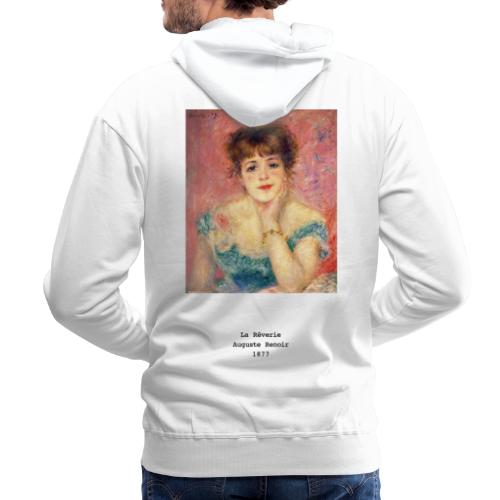 La Rêverie - Auguste Renoir - Felpa con cappuccio premium da uomo