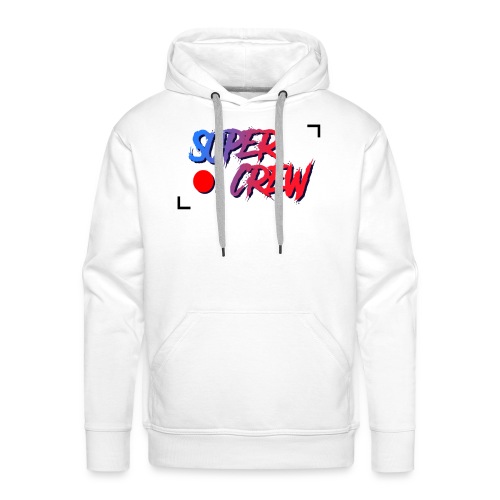super crew logo larger centre - Sweat-shirt à capuche Premium pour hommes