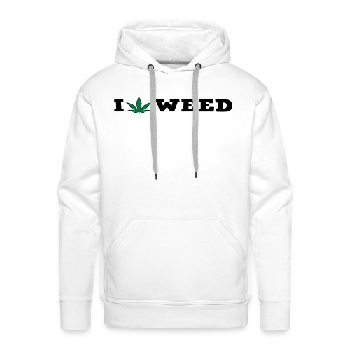 I LOVE WEED - Men's Premium Hoodie