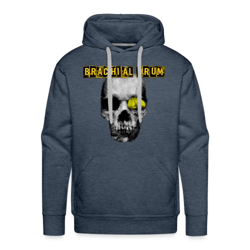 Brachial Drum Logo / Skull mit Schriftzug - Männer Premium Hoodie