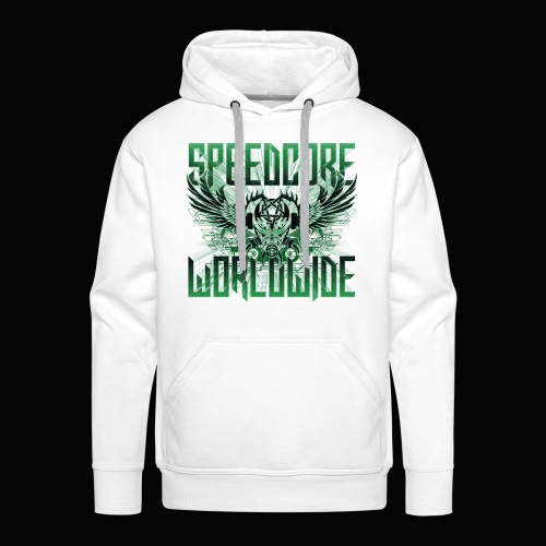 SPEEDCORE WORLDWIDE - GREEN 3D - Männer Premium Hoodie