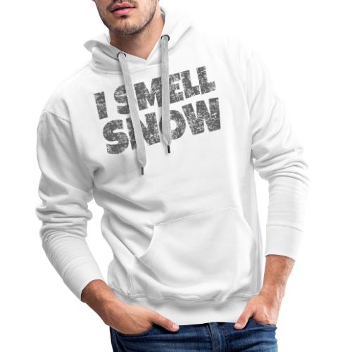 I Smell Snow (Dunkelgrau) Schnee, Wintersport, Ski - Männer Premium Hoodie
