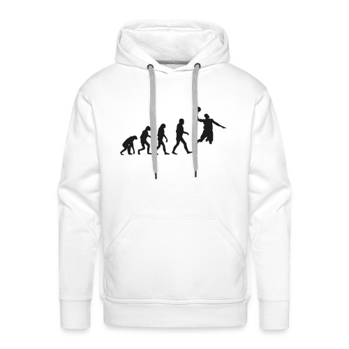 Basketball evolution logo - Sweat-shirt à capuche Premium pour hommes