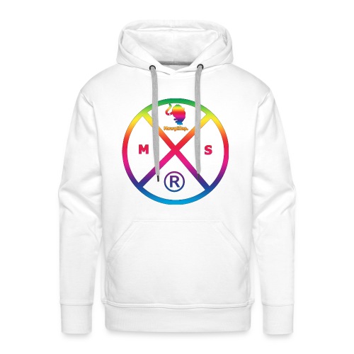 MS logo multicolor - Sweat-shirt à capuche Premium pour hommes