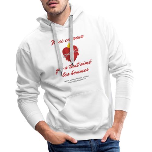 Voici ce coeur - Sweat-shirt à capuche Premium pour hommes