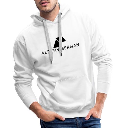 logo alpenweerman zwart - Mannen Premium hoodie