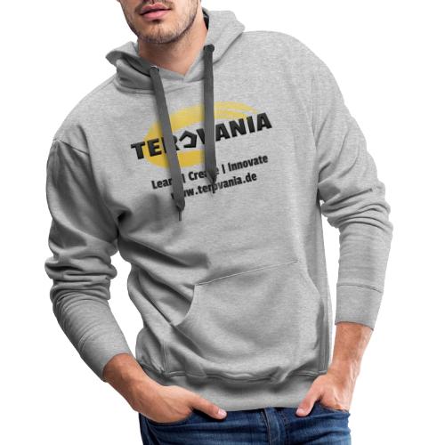 Terovania Logo mit Motto & URL - Männer Premium Hoodie
