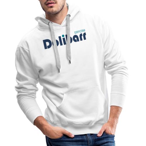 Dolibarr Logo new blue - Sweat-shirt à capuche Premium pour hommes