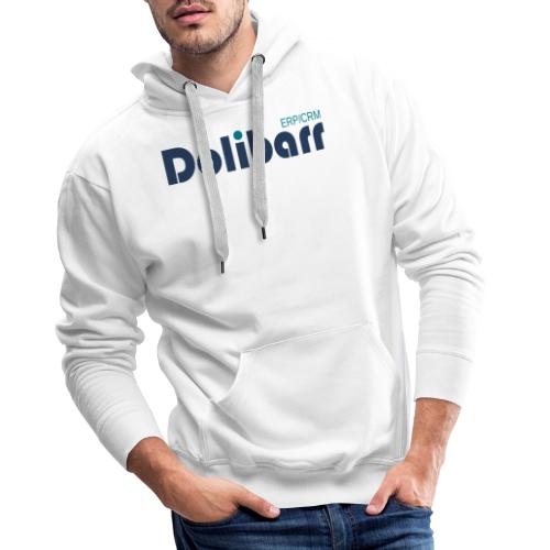 Dolibarr Logo new blue - Sweat-shirt à capuche Premium Homme