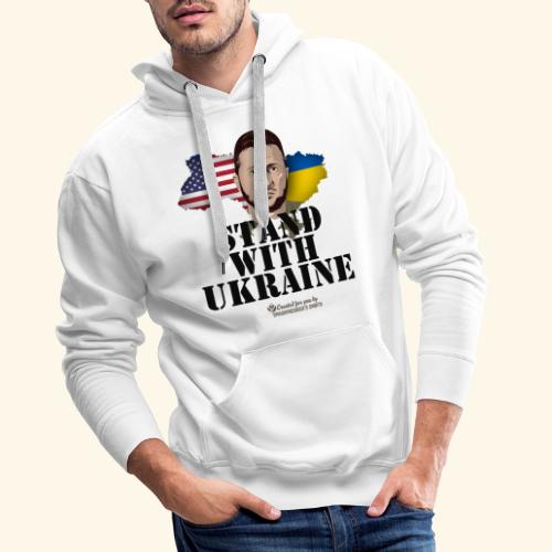 Stand with Ukraine USA - Männer Premium Hoodie