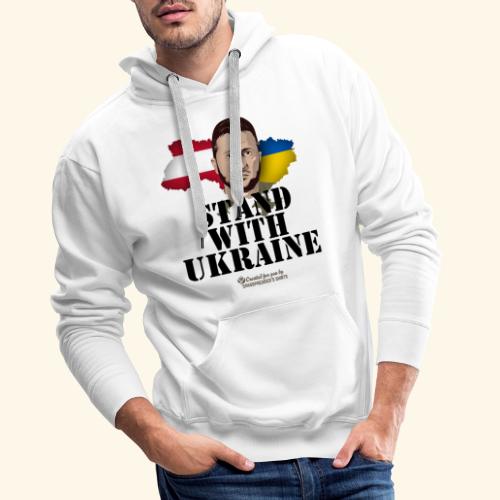 Österreich Ukraine Unterstützer T-Shirt Design - Männer Premium Hoodie