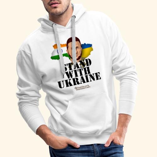 Indien Stand with Ukraine - Männer Premium Hoodie