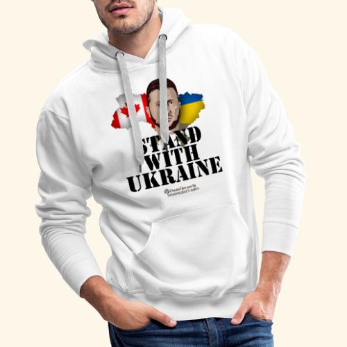 Ukraine Kanada Stand with Ukraine - Männer Premium Hoodie