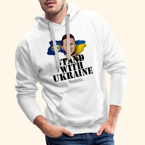 Nebraska Ukraine Fahnen - Männer Premium Hoodie