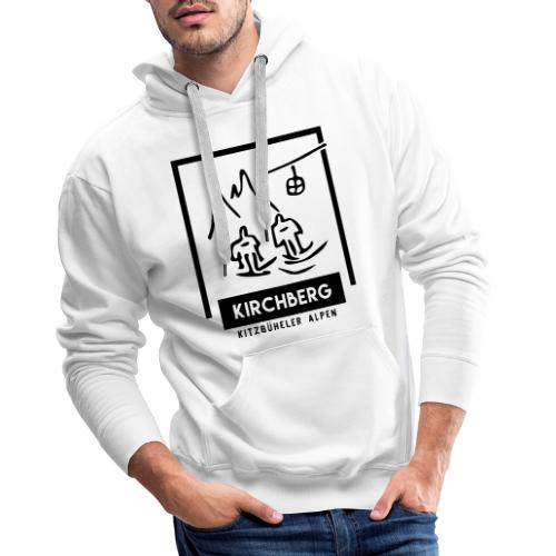 Skiing Kirchberg - Mannen Premium hoodie