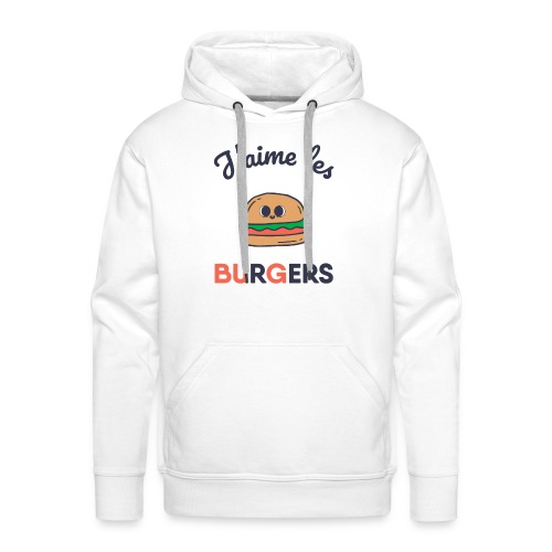 J'aime les BURGER ! Et les BUG - Informatique - Sweat-shirt à capuche Premium pour hommes