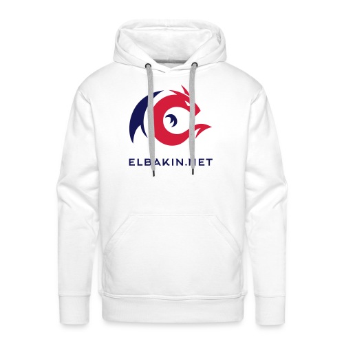 logo elbakin couleur - Sweat-shirt à capuche Premium pour hommes