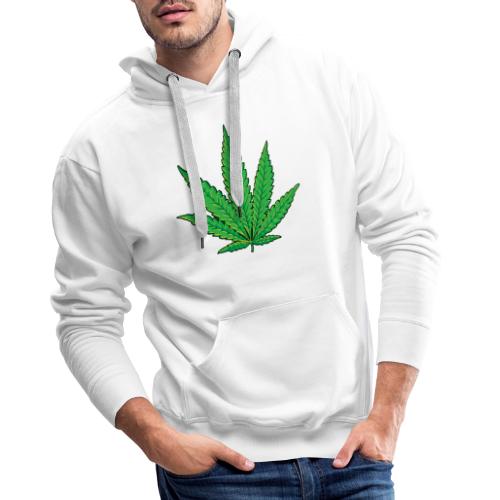 Feuille de cannabis - Sweat-shirt à capuche Premium pour hommes