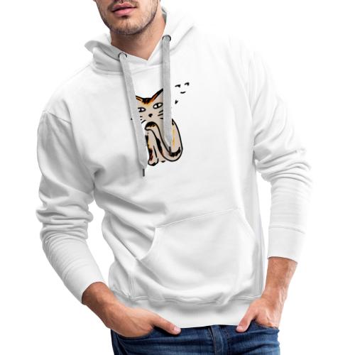 Chat Sournois - Sweat-shirt à capuche Premium Homme