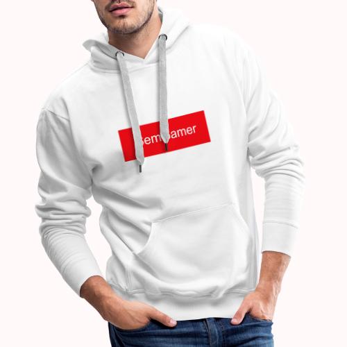 SemGamer in rood vak - Mannen Premium hoodie