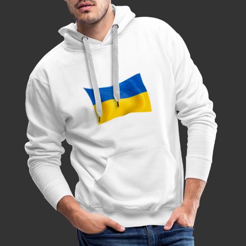 Flaga Ukrainy Flaga narodowa - Bluza męska Premium z kapturem