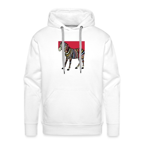 zebra tshirt design - Men's Premium Hoodie