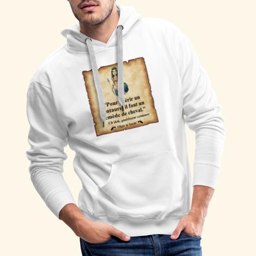 centaure remède de cheval - Sweat-shirt à capuche Premium Homme