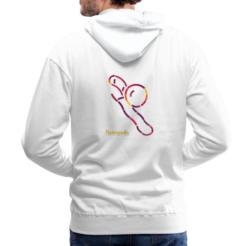 Trombone, rugzijde - Mannen Premium hoodie