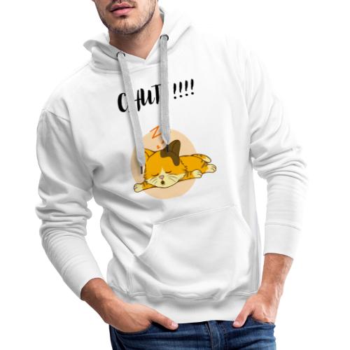 Chat chutt!! - Sweat-shirt à capuche Premium Homme
