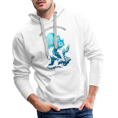 L'humanité se noie (Fr) - By T-shirt chic et choc - Sweat-shirt à capuche Premium pour hommes