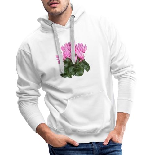 Alpenveilchen Blume - Männer Premium Hoodie