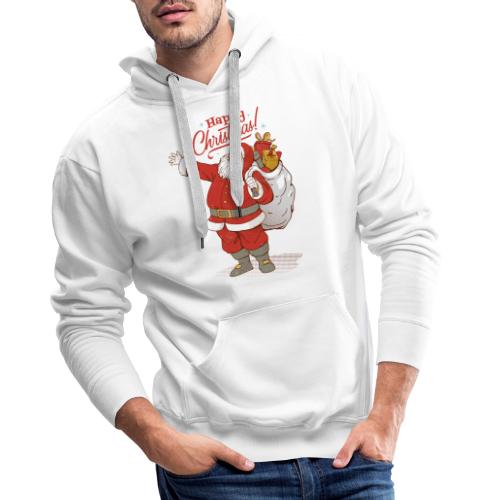 Kerstman met Cadeaus - Mannen Premium hoodie