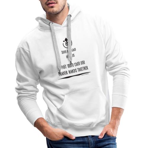 white and black - song a melody - Philosophie - Männer Premium Hoodie