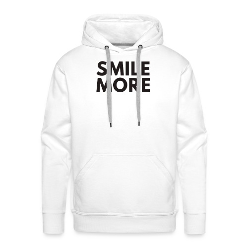 Smile more Geschenk - Männer Premium Hoodie
