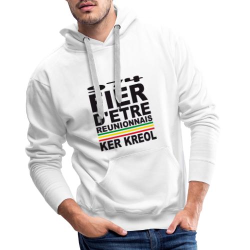 974 ker kreol fier et culture - Sweat-shirt à capuche Premium pour hommes