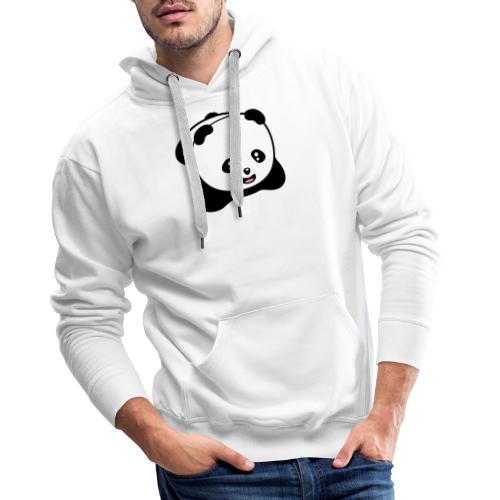 Śmiech panda kawaii - Bluza męska Premium z kapturem