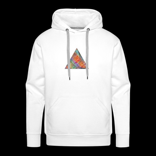Twisted-colored triangle - Men's Premium Hoodie