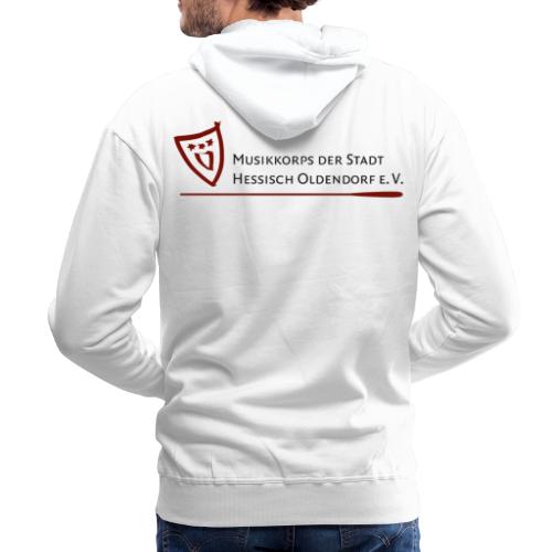 Logo bordeaux - Männer Premium Hoodie